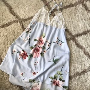 Satin and lace nightie